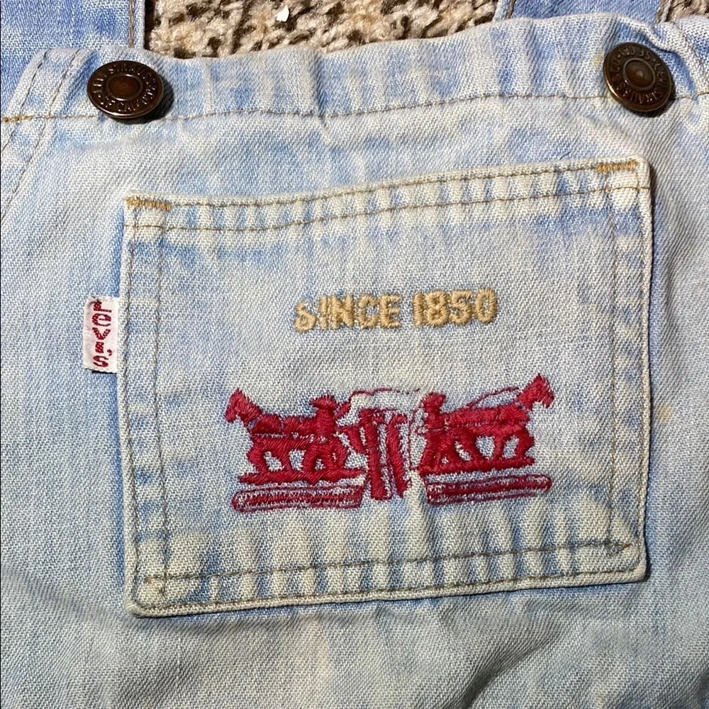 Vintage Levi's Blue Denim Overalls Classic Style